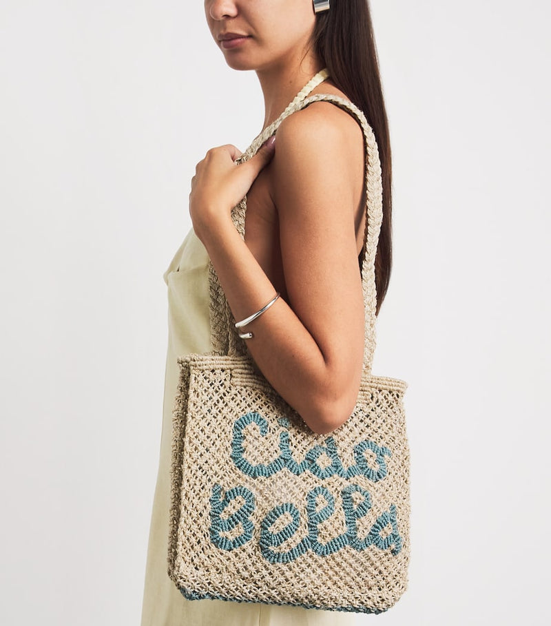 The Jacksons Ciao Bella jute tote bag (British brand)