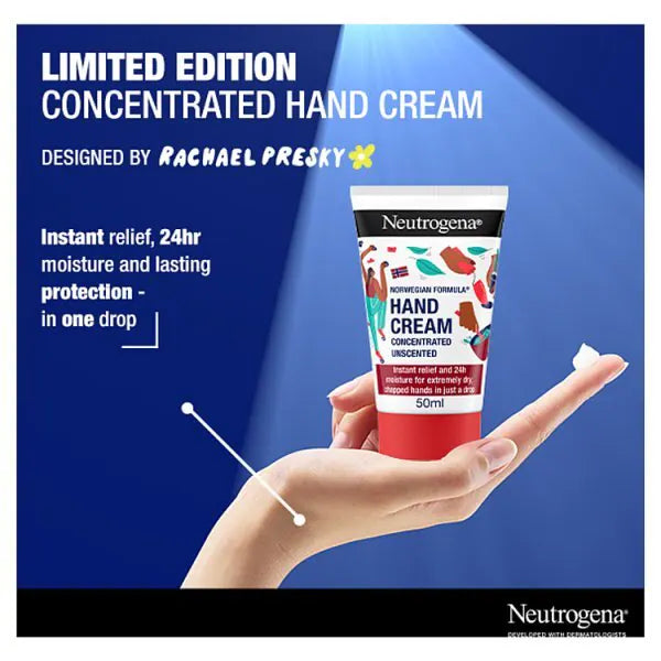 Neutrogena Hand Cream Unscented 50ml, imported from the UK