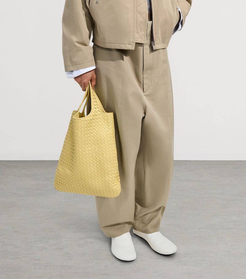 Bottega Veneta Small Leather Veneto Tote Bag, imported from the UK