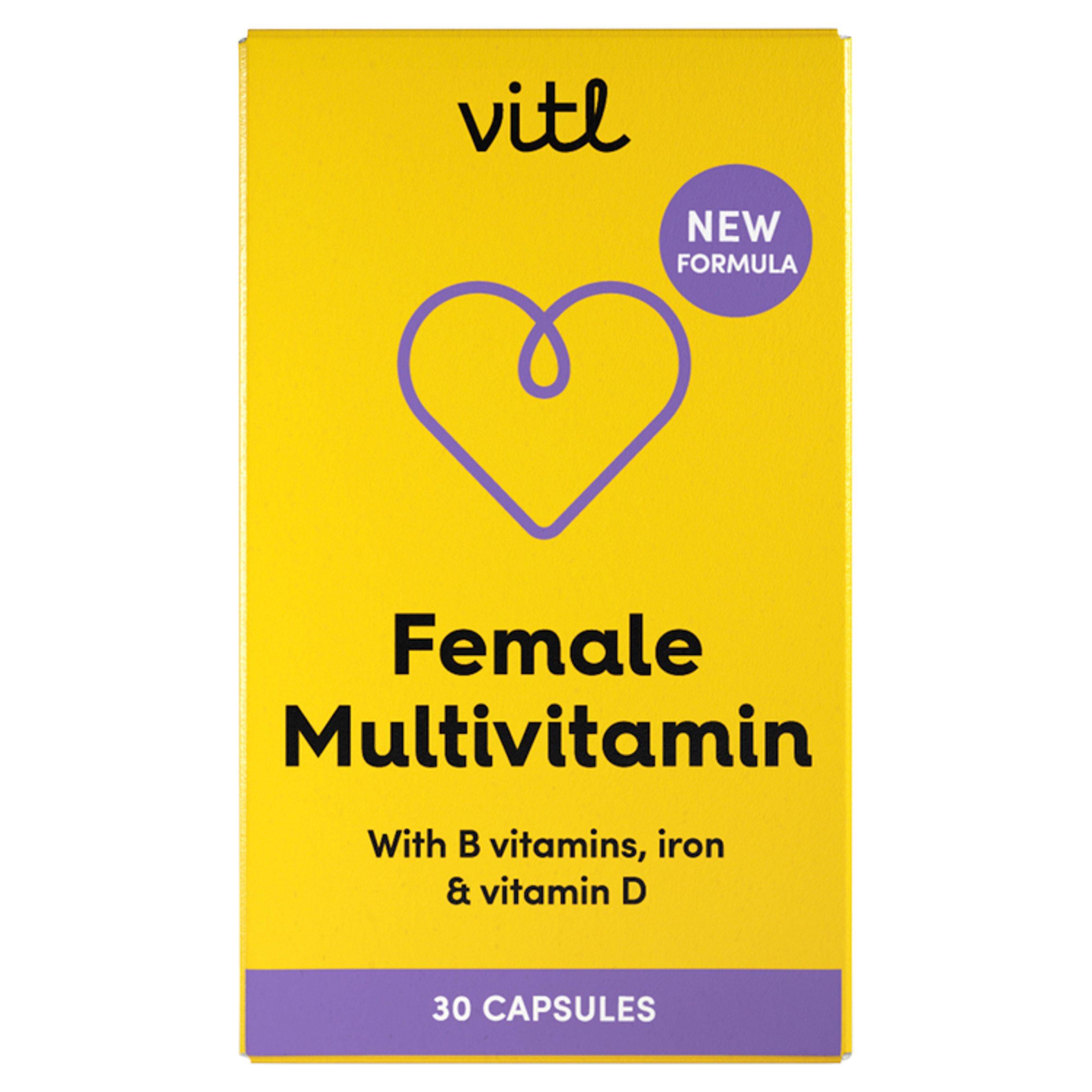 Vitl Female Multivitamin Capsules x30 GOODS Sainsburys