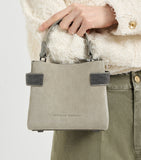 Brunello Cucinelli small suede essence top-handle bag, UK version