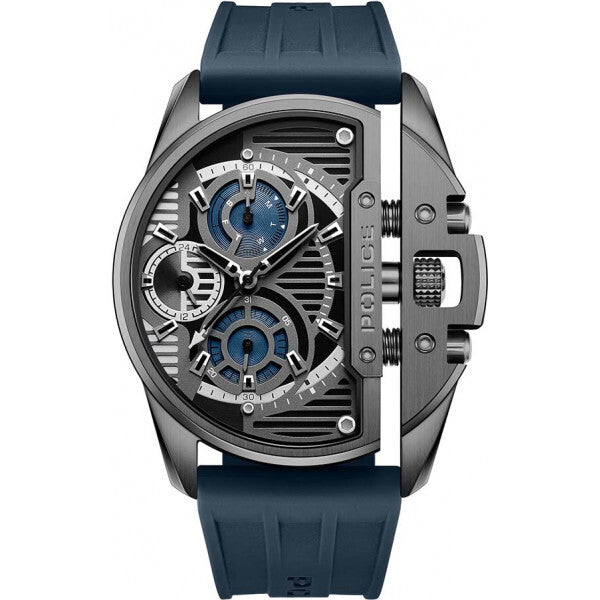 Police blue men's Daintree watch with silicone strap, UK version