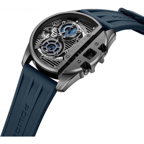 Police blue men's Daintree watch with silicone strap, UK version