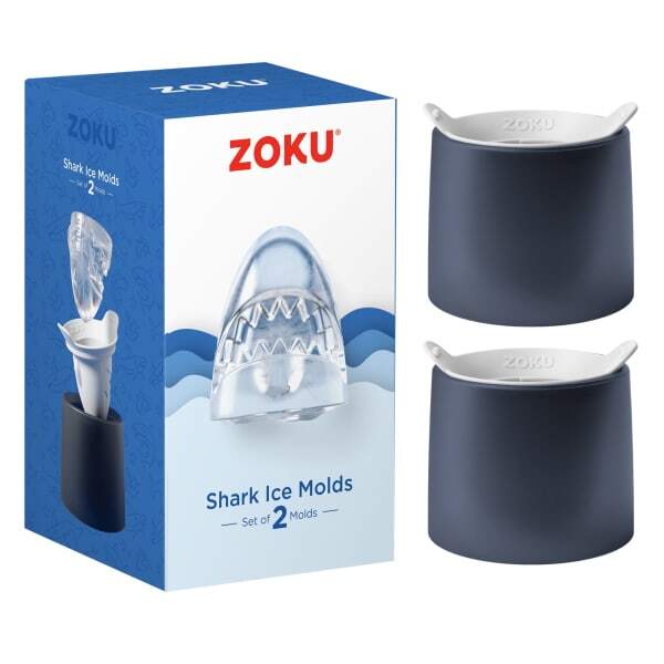 Zoku shark ice moulds 2-pack - British product