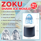 Zoku shark ice moulds 2-pack - British product