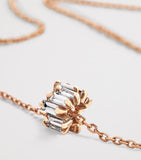 Suzanne Kalan rose gold diamond pendant necklace (British brand)