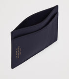 Smythson compact card holder in crossgrain leather (British brand)