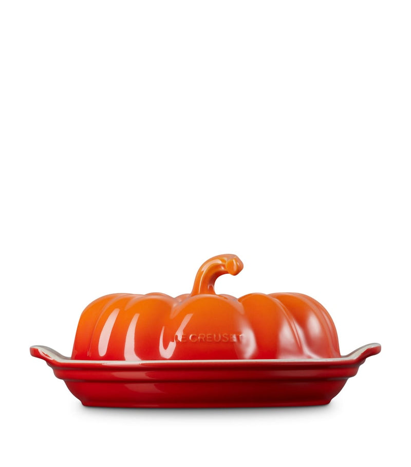 Le Creuset stoneware pumpkin butter dish 9cm, UK version