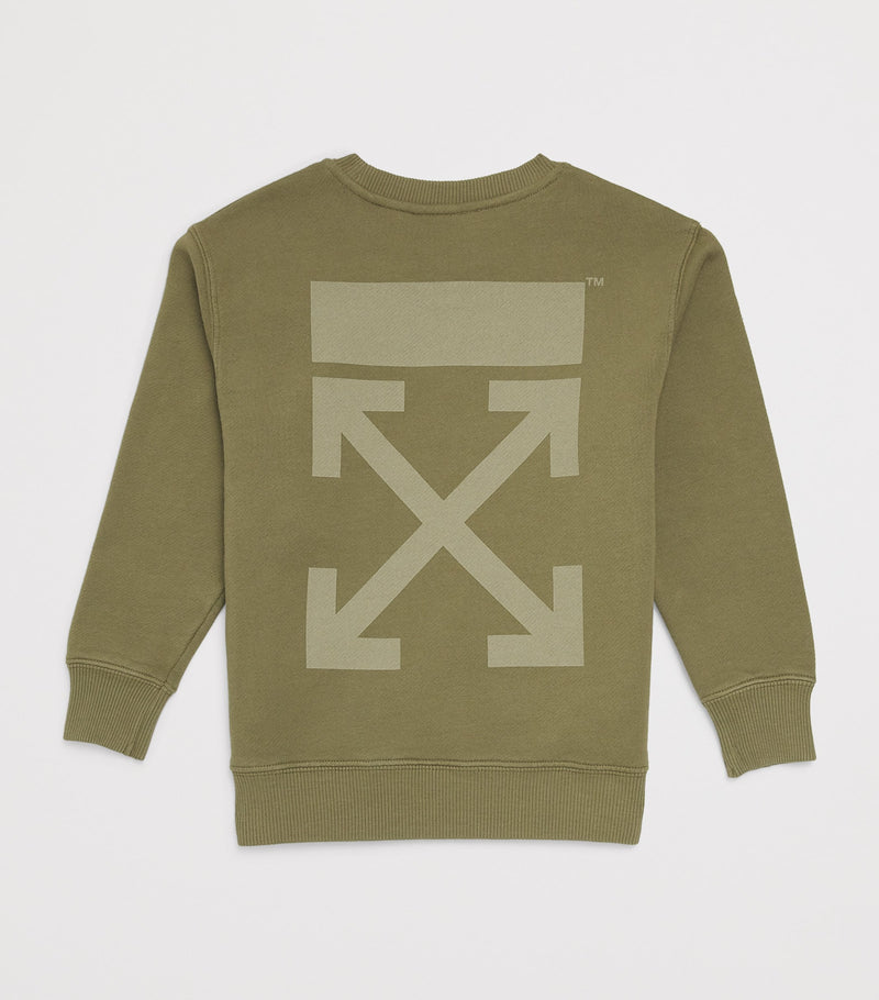 Off-White kids arrows logo sweatshirt 4-12+ years, imported from the UK