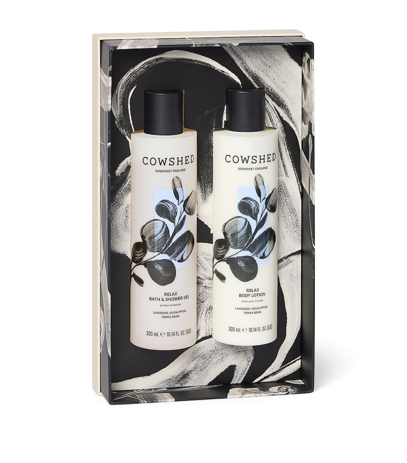 Cowshed Relax gift set 2 x 300ml, imported from the UK
