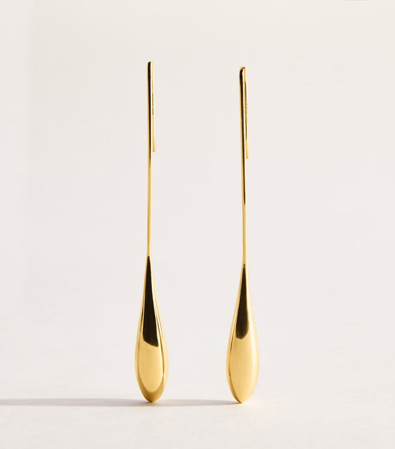 LIÉ STUDIO Lili earrings gold plated 7cm drop, imported from the UK