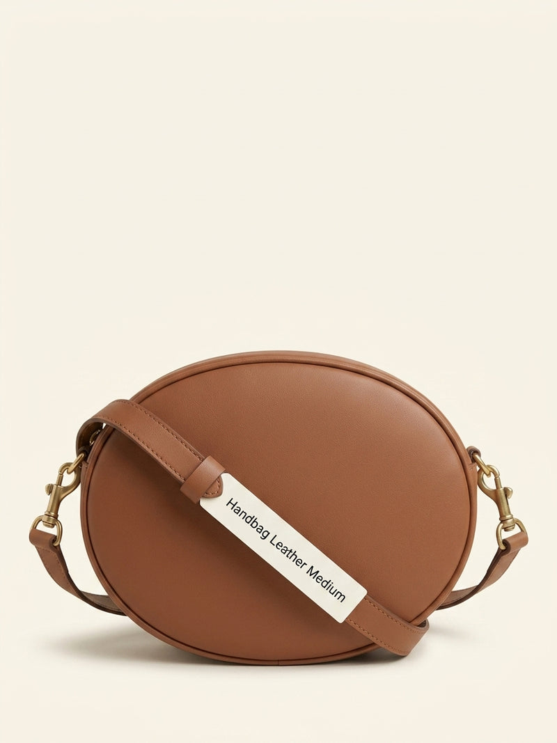 CELINE Triomphe crossbody bag in brown leather, imported from the UK