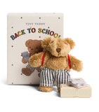 Konges Sløjd Tiny Teddy back to school soft toy 10cm, UK version