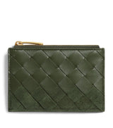 Harrods Bottega Veneta Leather Intrecciato Zipped Card Holder- Buy online at McGrocer