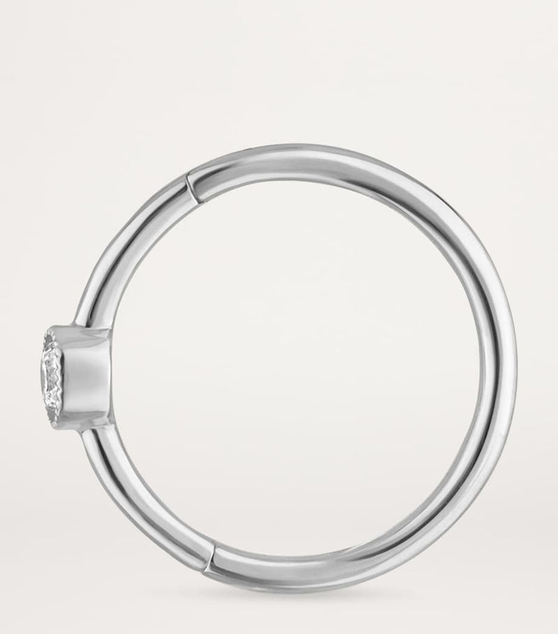 Maria Tash scalloped diamond clicker hoop earring 9.5mm, UK version