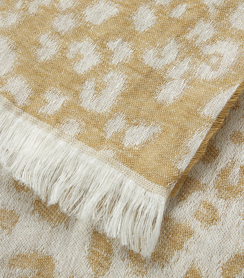 Yves Delorme Fauve linen throw 140x160cm, UK version