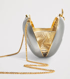 Jeffrey Levinson Oval Elina clutch bag (British brand)