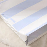 The Tiny Bed Company anti-roll changing mat Hamptons Soft Blue, imported from the UK