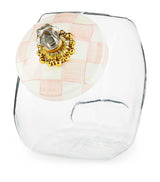 Harrods Rosy Check Cookie Jar with Glass Body and Bronze-Tone Edges 3.79L- Buy online at McGrocer