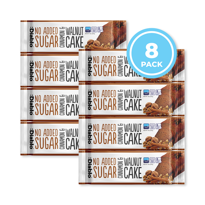 Diablo no added sugar cinnamon walnut cake 200g, imported from the UK