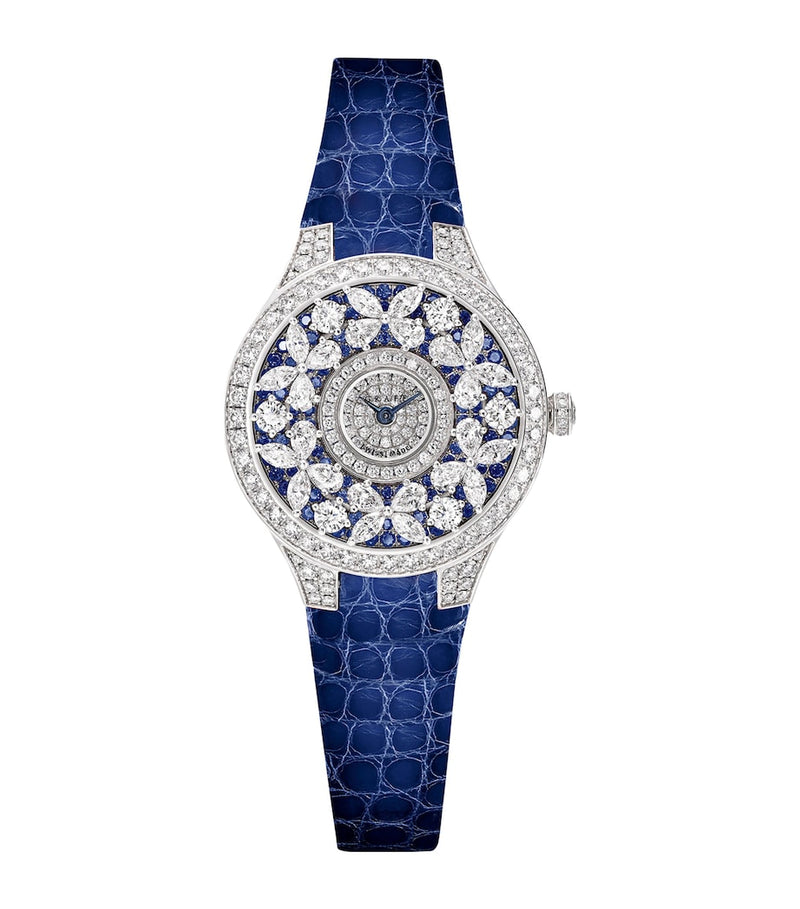 Graff white gold diamond sapphire butterfly watch 33mm (British brand)