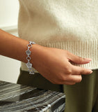 Boodles white gold diamond blossom bracelet 19cm, UK version