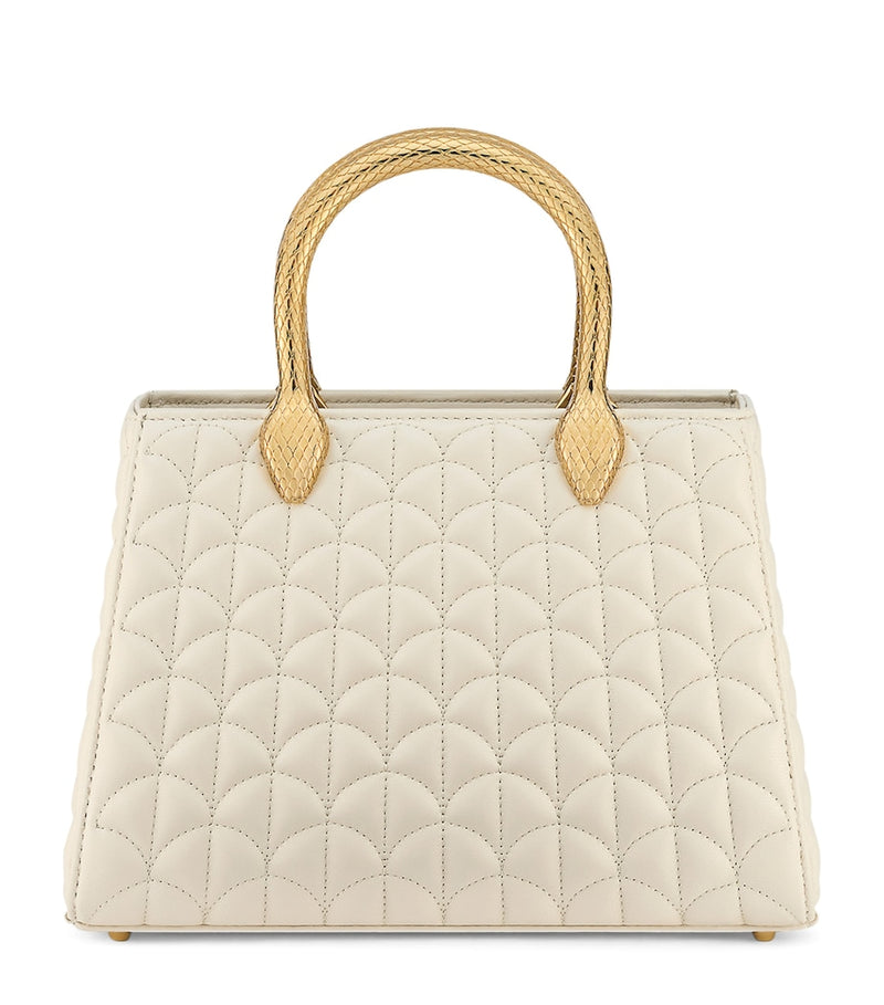 Bvlgari Serpentine Duo top-handle leather bag - British product