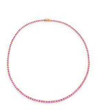 Anita Ko rose gold Hepburn necklace with pink sapphires - British product