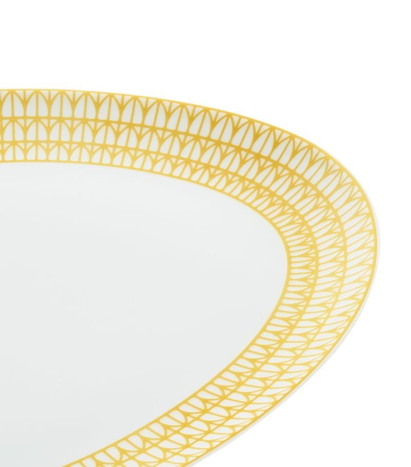 Christofle porcelain Malmaison Riviera oval platter 38cm (British brand)