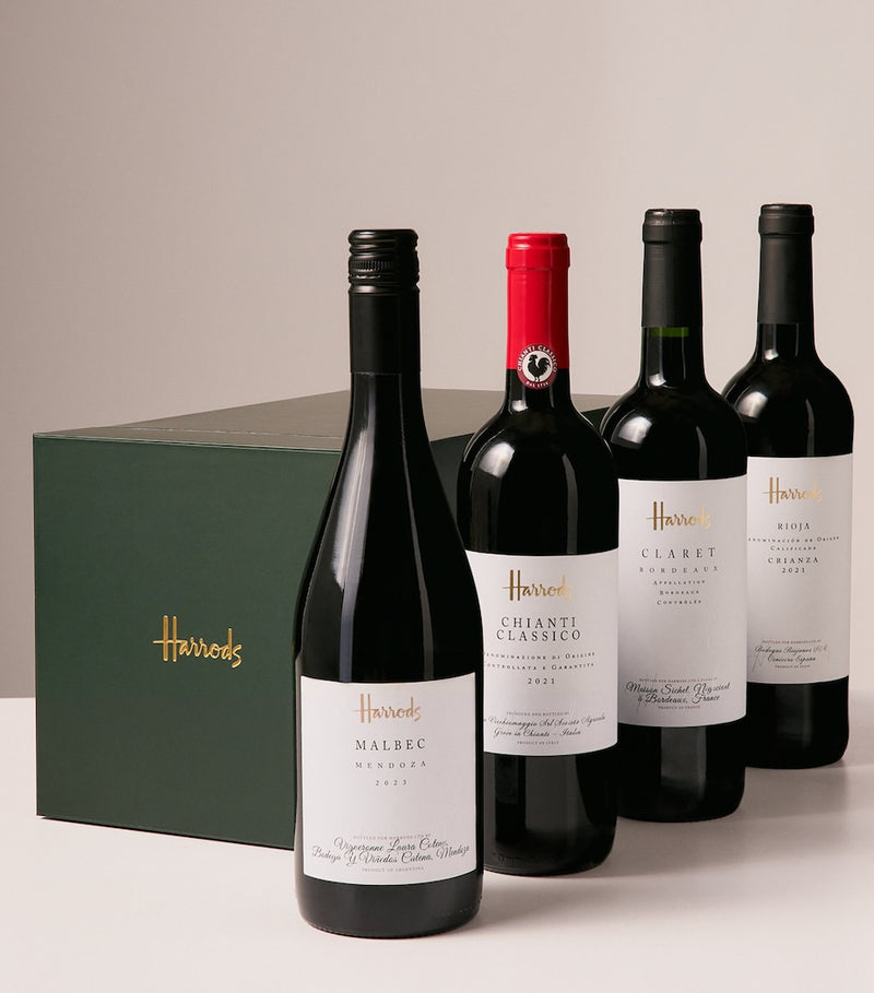 Harrods red wine gift box - British product