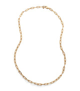 Harrods Monica Vinader Gold Vermeil Paperclip Chain Necklace, Adjustable Length 50cm- Buy online at McGrocer