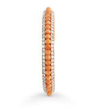 David Morris rose gold diamond pearl bangle, UK version