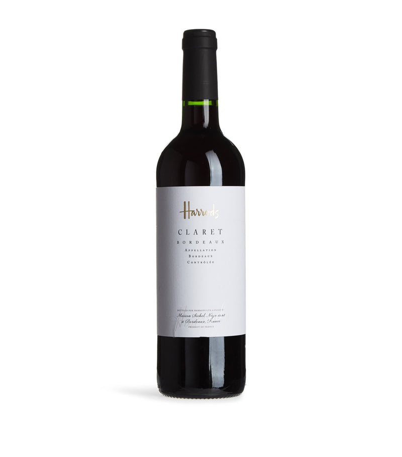 Harrods Claret red wine 75cl, UK version