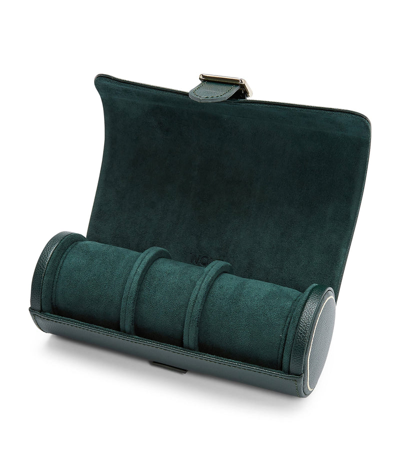 WOLF vegan leather triple watch roll (British brand)