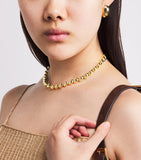 LIÉ STUDIO gold-plated Edith necklace 42cm, imported from the UK