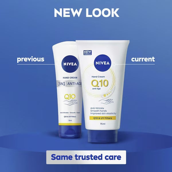 Nivea Q10 Anti-Age Hand Cream 75ml, imported from the UK