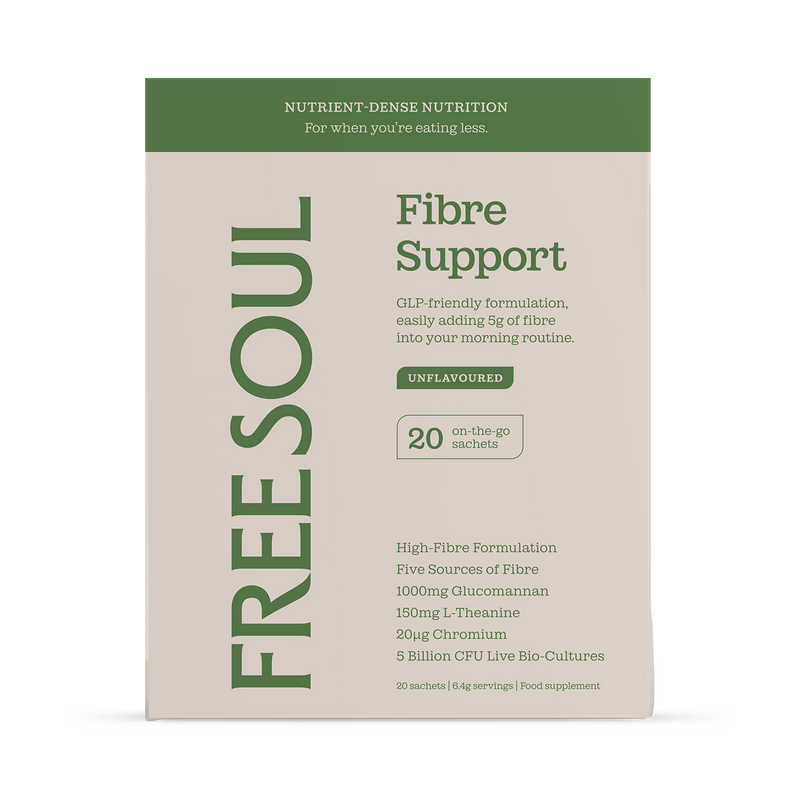 Free Soul fibre support sachets 20 count - British product
