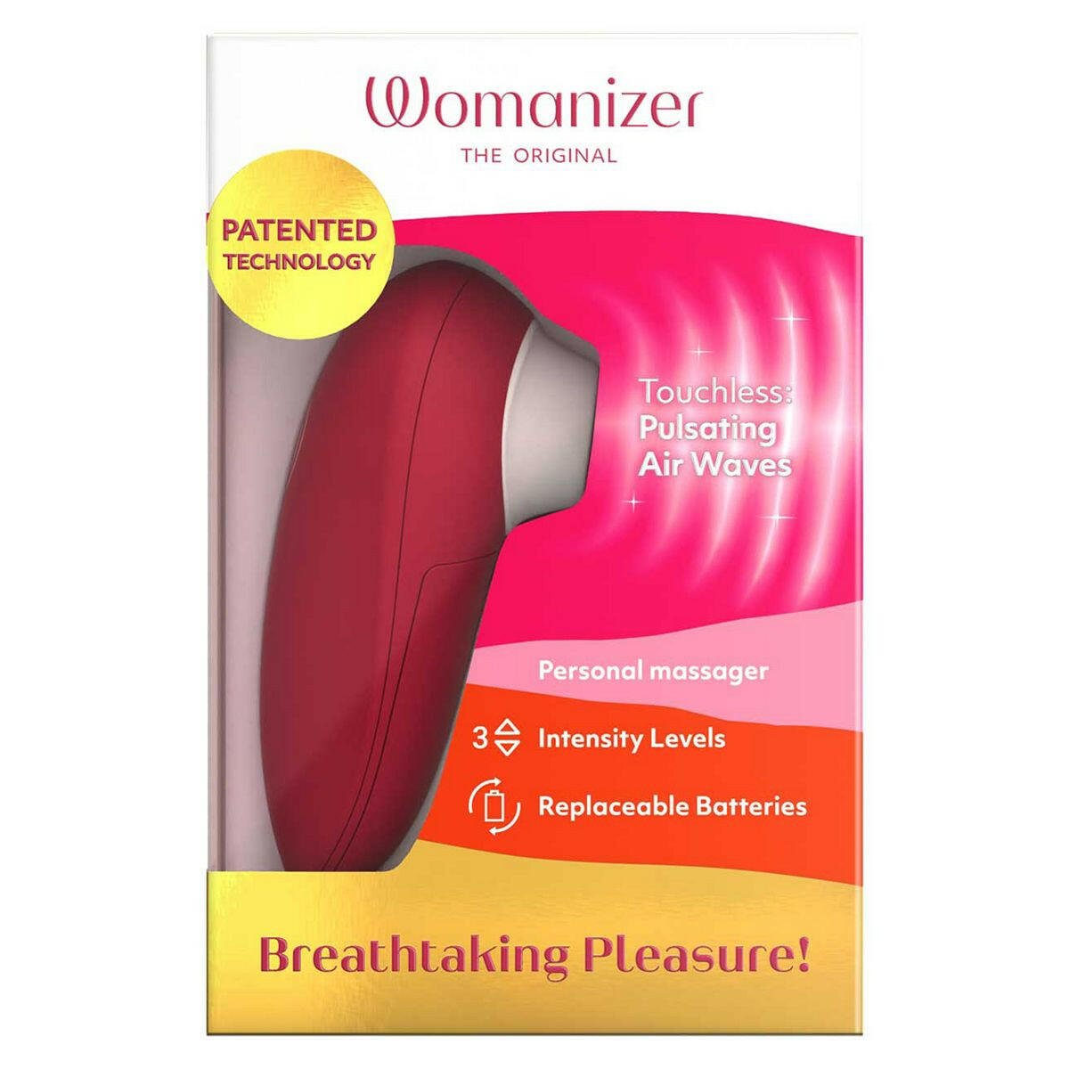 Womanizer Mini Pleasure Air Toy - Red Wine GOODS Boots