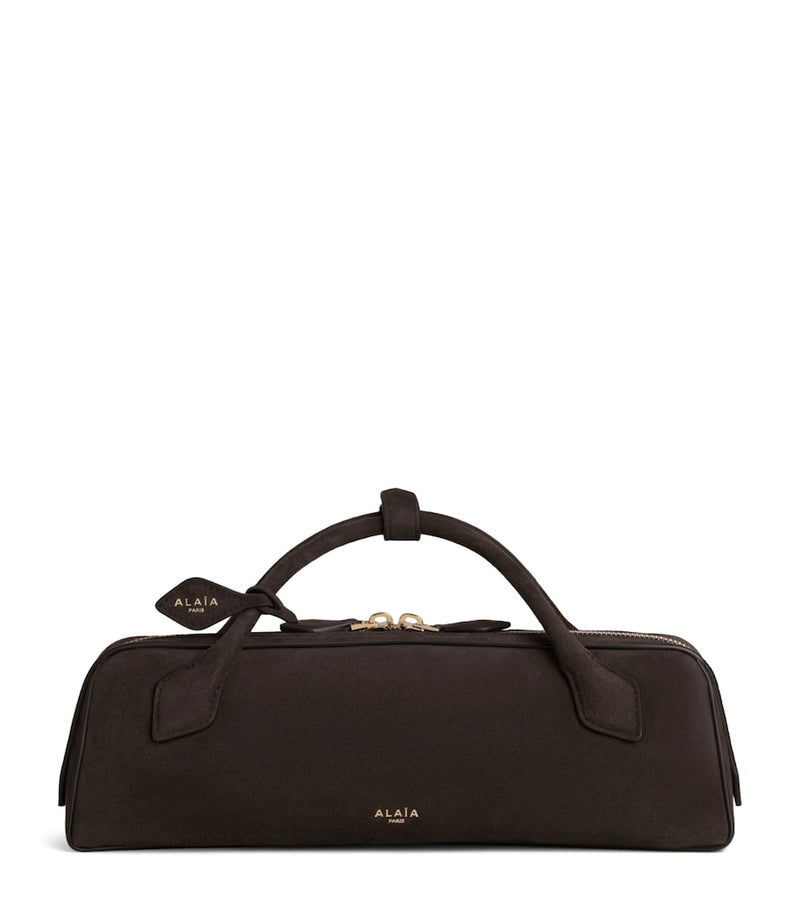 Alaïa Le Teckel suede clutch bag (British brand)