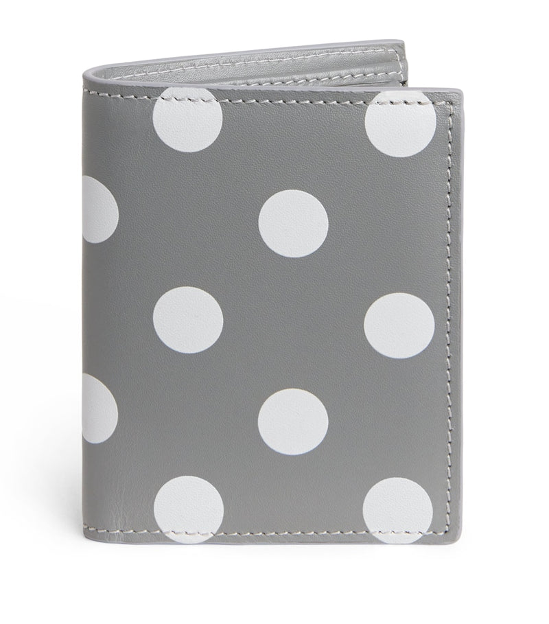 Comme des Garçons Wallet polka-dot card holder 10x8cm - British product