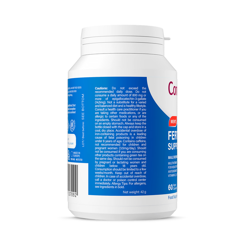 Conceive Plus fertility supplement for men 60 capsules, imported from the UK