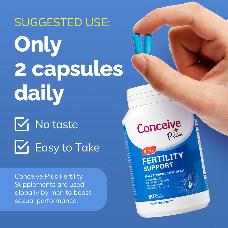 Conceive Plus fertility supplement for men 60 capsules, imported from the UK