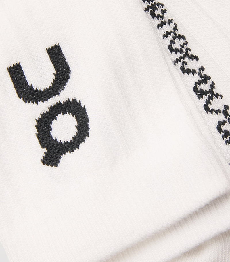 On cotton-blend logo high socks pack of 3 (British brand)