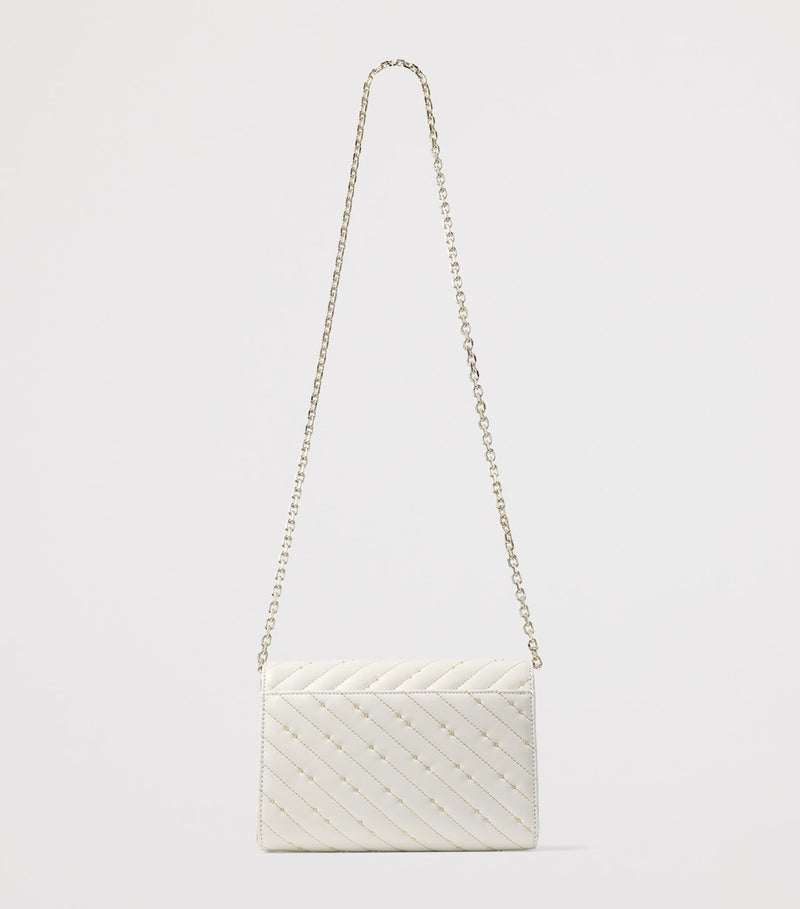 Jimmy Choo Curve leather clutch bag, imported from the UK