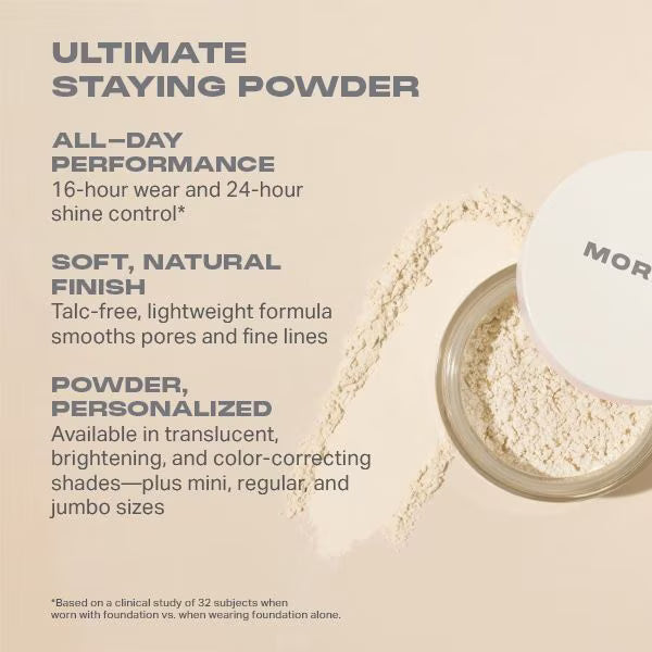 Morphe jumbo bake set setting powder translucent makeup, imported from the UK