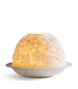 Grapevine Design LED Votivelight with Lithophane Porcelain