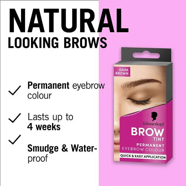 Schwarzkopf Brow Tint Dark Brown (British brand)
