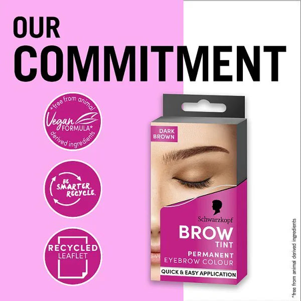 Schwarzkopf Brow Tint Dark Brown (British brand)