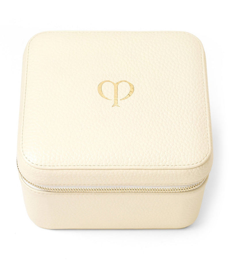 Clé de Peau Beauté skincare gift set with serum and cream in leather vanity case - British product