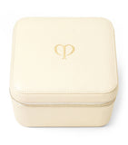Clé de Peau Beauté skincare gift set with serum and cream in leather vanity case - British product